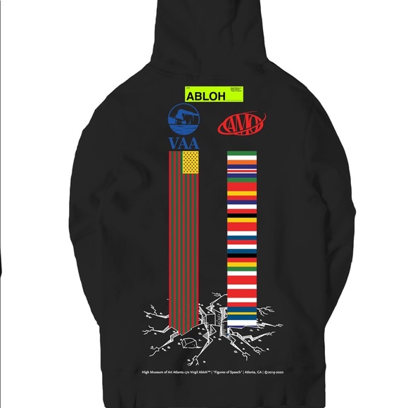 Virgil Abloh Canary Yellow x FOS VAA + AMO Hoodie - Picture 5 of 6